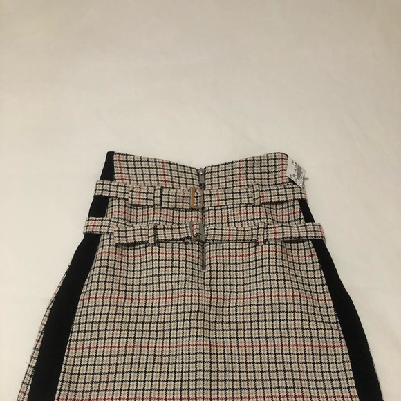 Plaid and black skirt - Picture 2 of 2